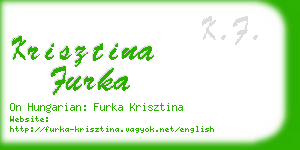 krisztina furka business card
